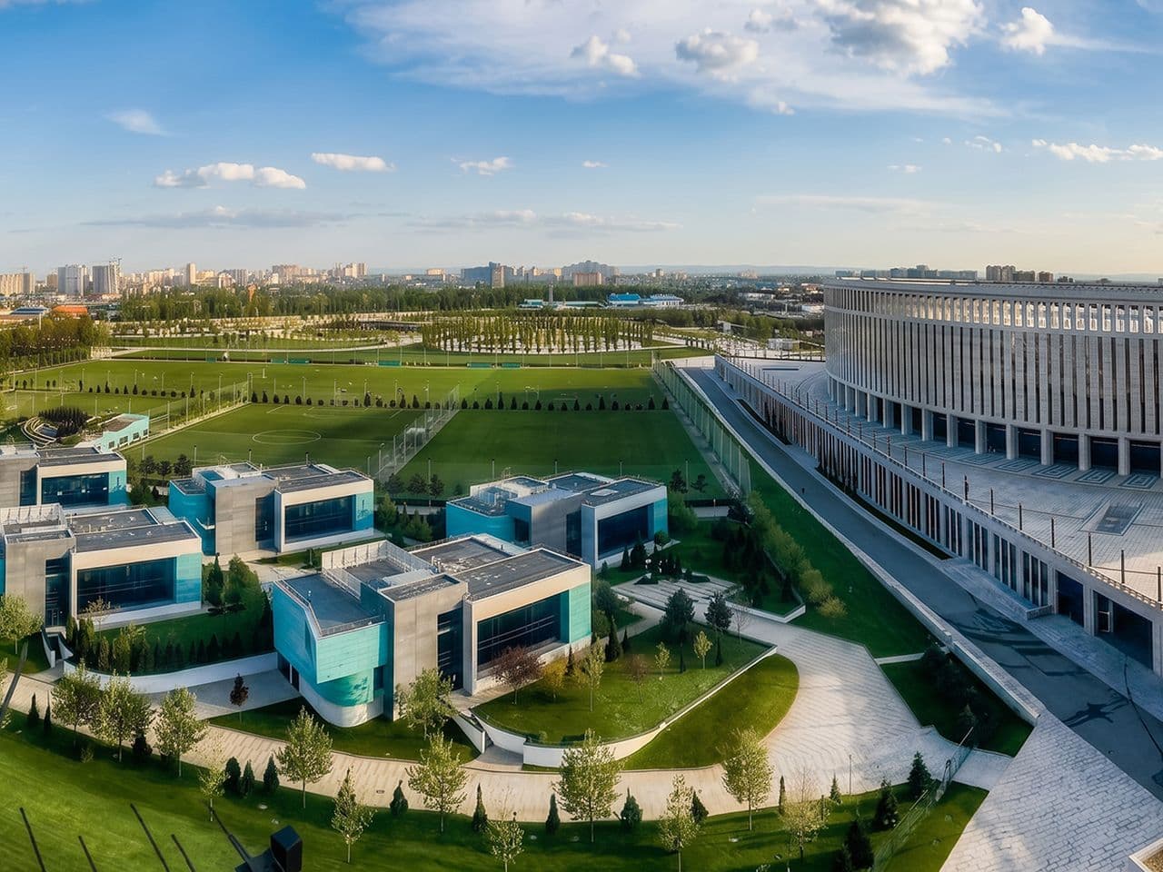 Парк Галицкого и стадион «Краснодар» с высоты