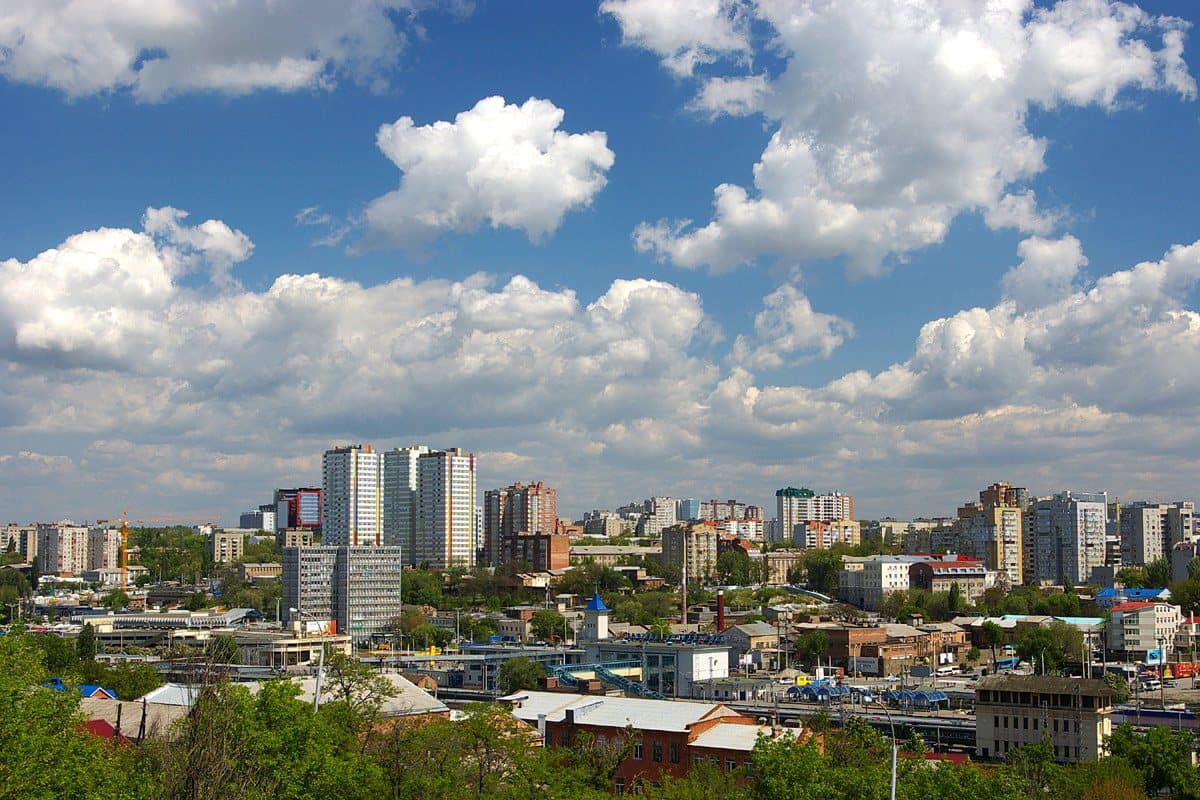 Панорама Ростова-на-Дону с левого берега Дона